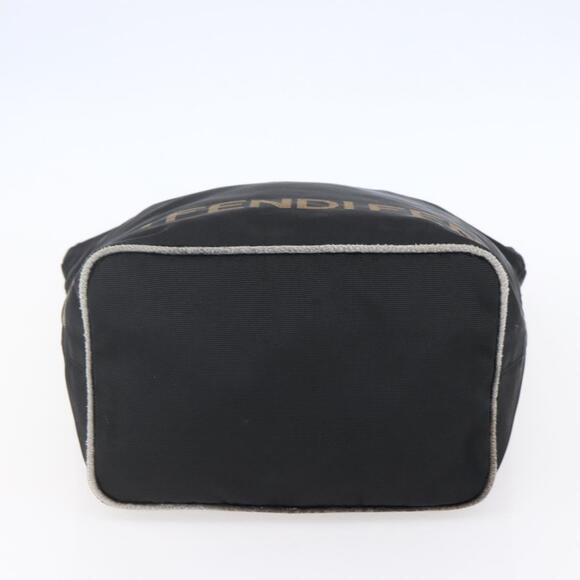 FENDI Hand Bag Nylon Black Auth ep11928